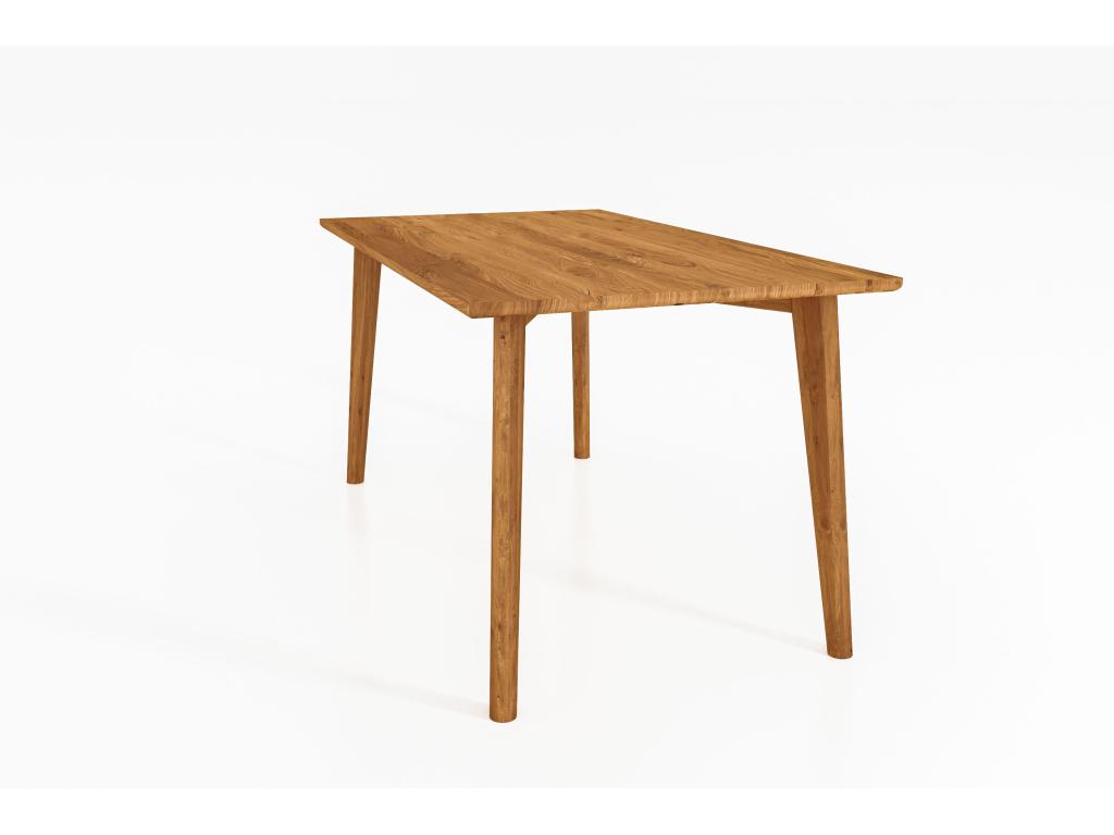Natural Oak Wood Table, 100 x 150 cm