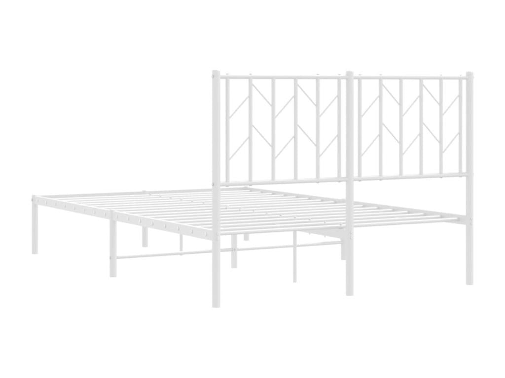 White Metal Bed Frame, 120 x 200 cm