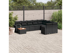 Black Woven Resin Wicker Outdoor Furniture Set - dlz1766582021598