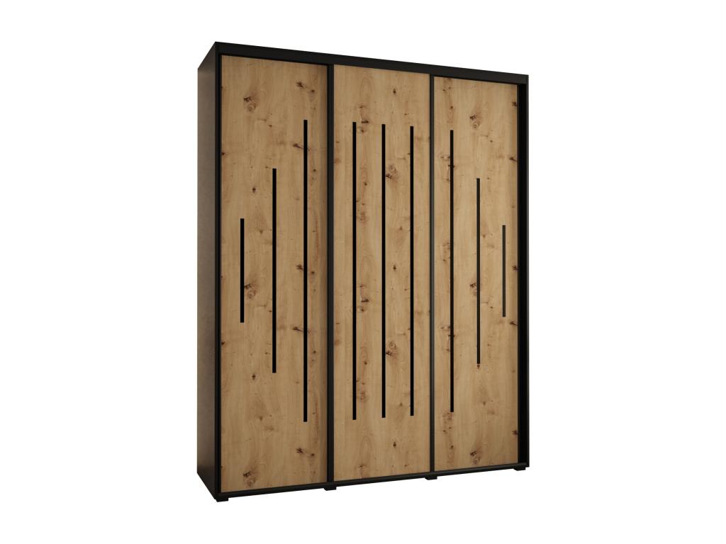 Black Wardrobe, 200 x 45 x 235.2 cm