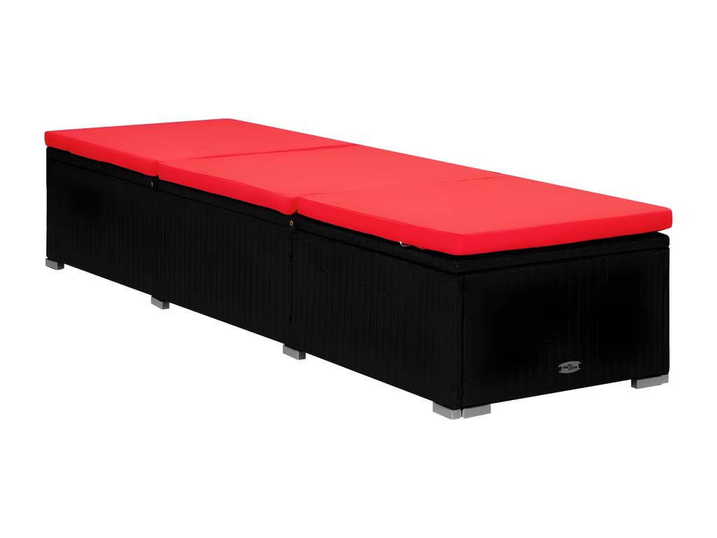 Black Woven Resin Wicker Table