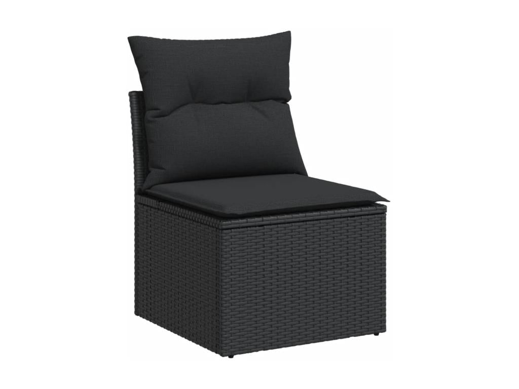 Black Woven Resin Wicker Outdoor Furniture Set - dlz1766581927911