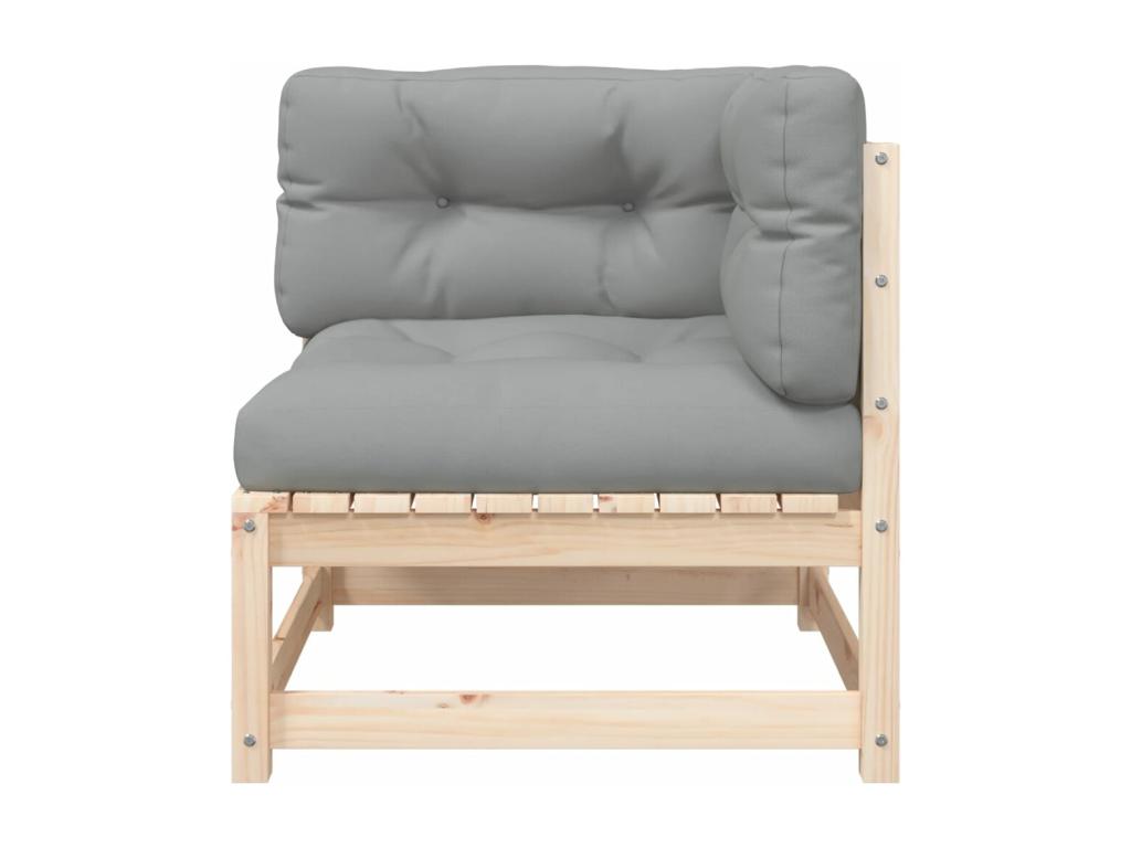 Brown Pine Wood Sofa