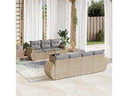 Beige Woven Resin Wicker Outdoor Furniture Set - dlz1766582004146
