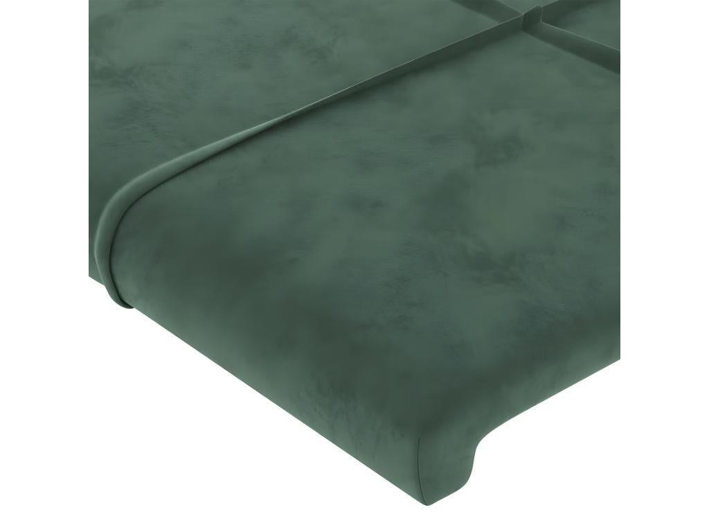 Green Velvet Bed, 93 x 16 x 78 cm