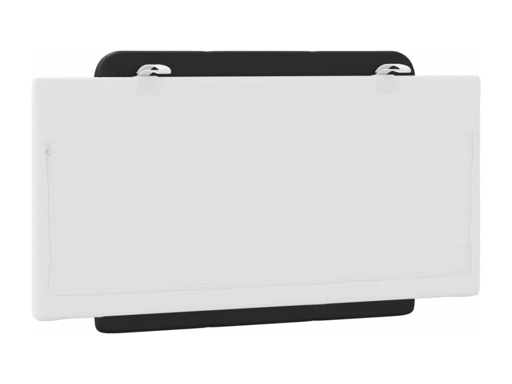 Black Faux Leather Bed