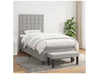 Gray Fabric Mattress, 80 x 200 cm