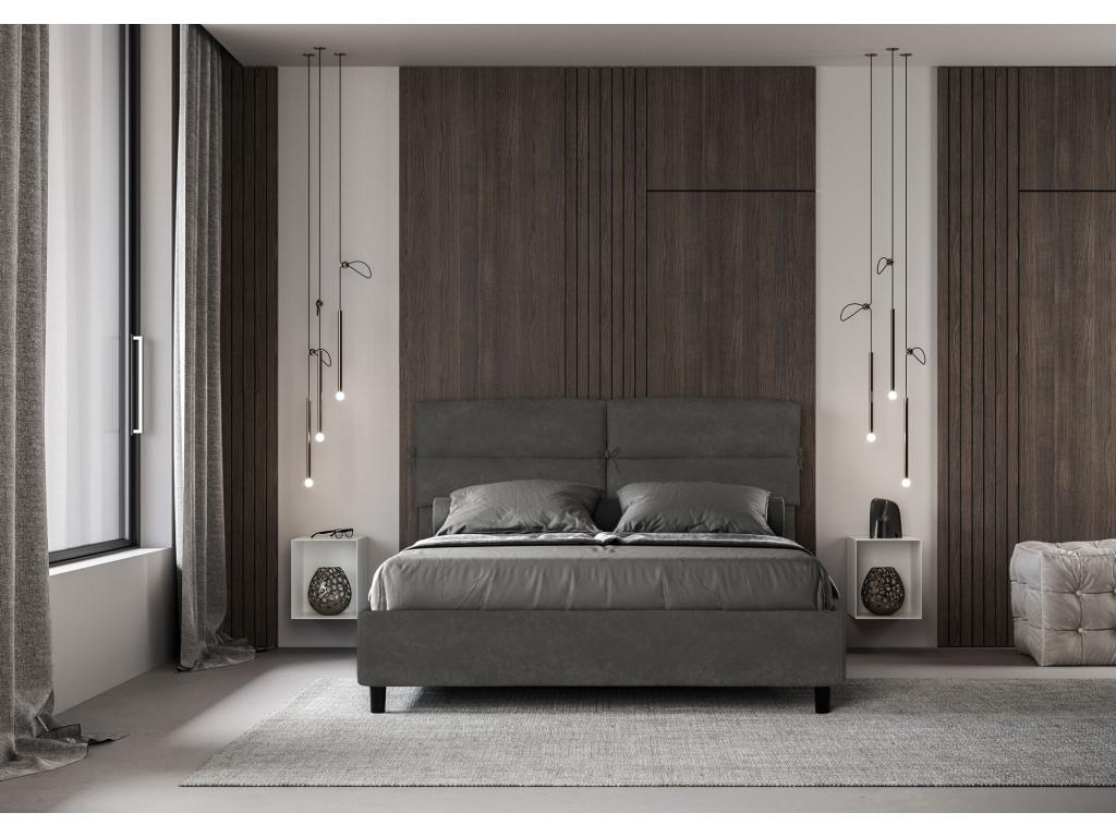 Gray Bed, 160 x 200 cm - dlz1766582102038