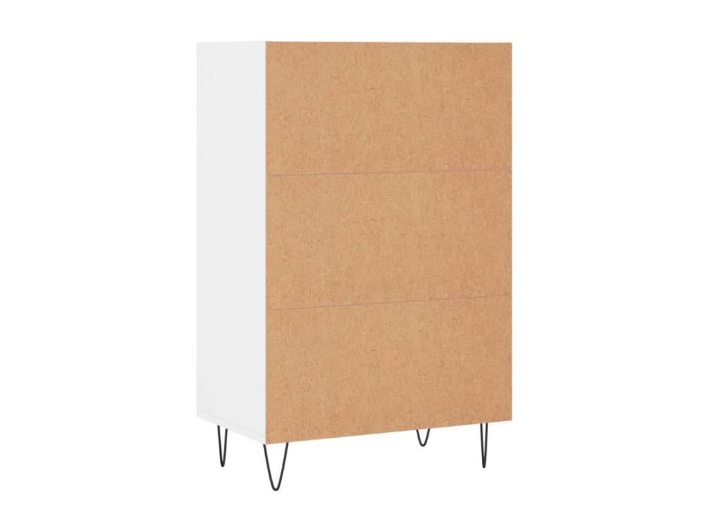 White Engineered Wood Sideboard, 57 x 35 x 90 cm