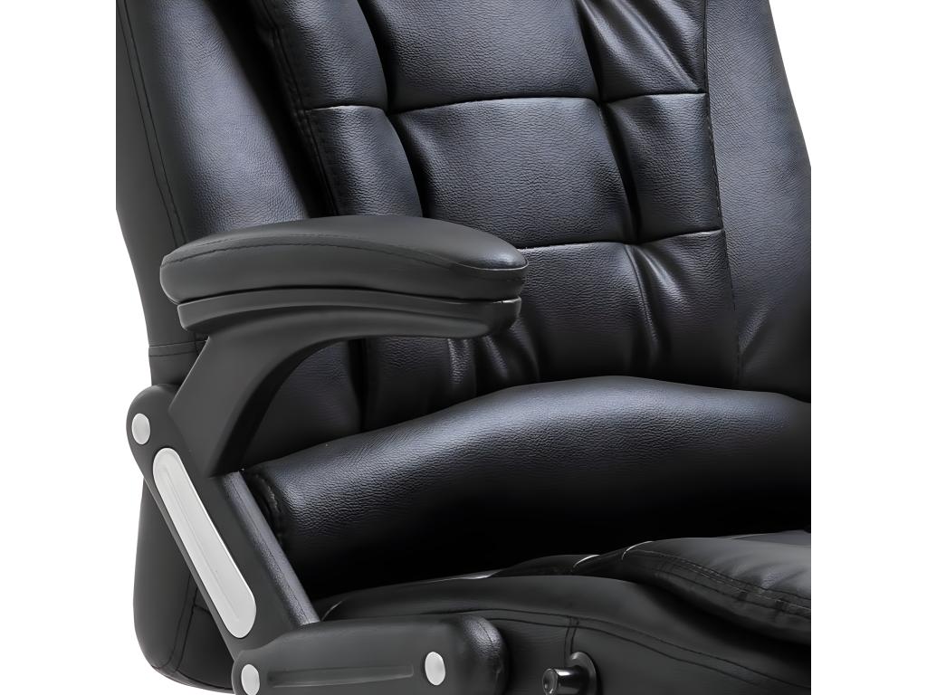 Black Faux Leather Chair