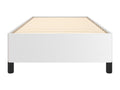 White Faux Leather Bed Frame, 90 x 190 cm