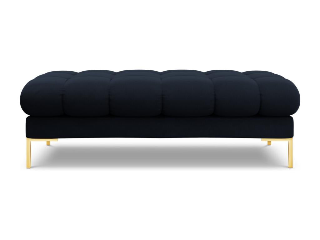 Blue Velvet Bench, 62 x 133 x 41 cm