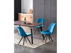 Blue Velvet Dining Table