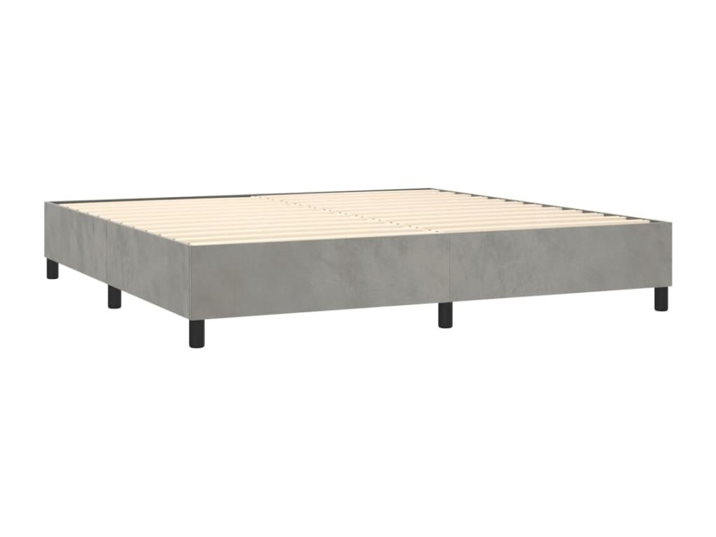 Gray Velvet Mattress, 200 x 200 cm