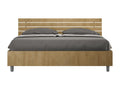 Brown Oak Wood Bed, 160 x 200 cm - dlz1766582566376