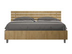 Brown Oak Wood Bed, 160 x 200 cm - dlz1766582566376