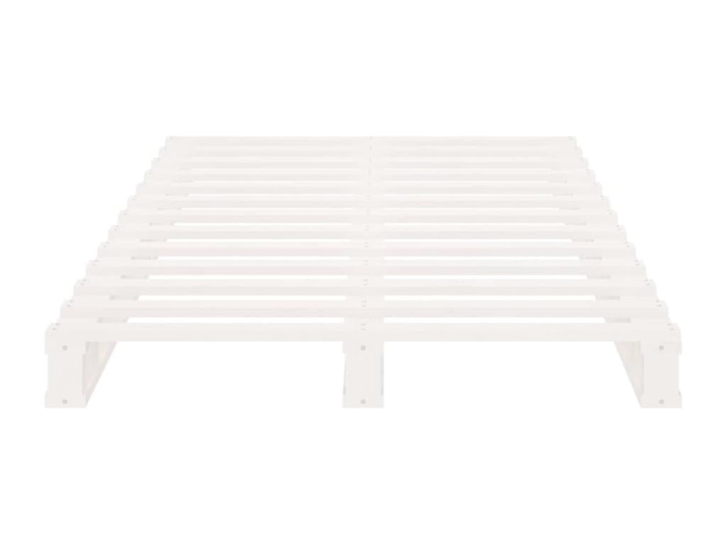 White Pine Wood Bed, 100 x 200 cm
