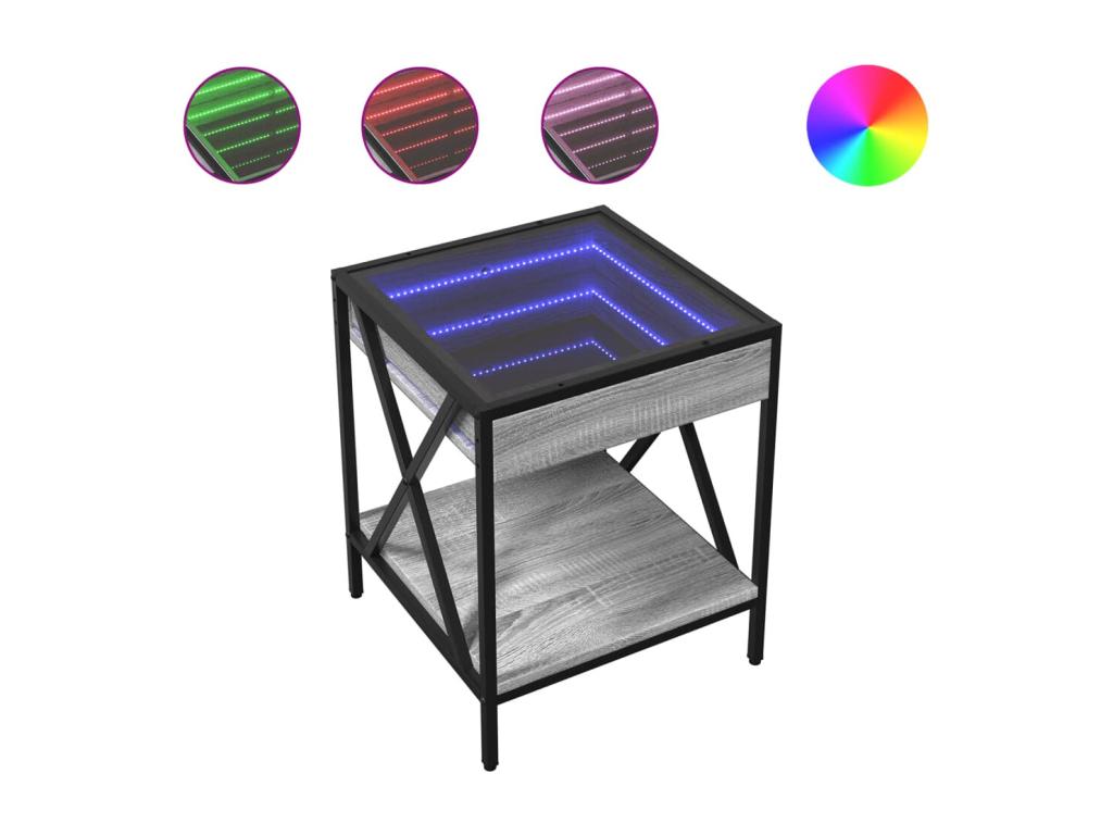 Gray Coffee Table, 40 x 40 x 49 cm