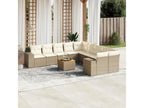 Beige Woven Resin Wicker Outdoor Furniture Set - dlz1766582034108