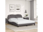 Gray Faux Leather Mattress, 160 x 200 cm