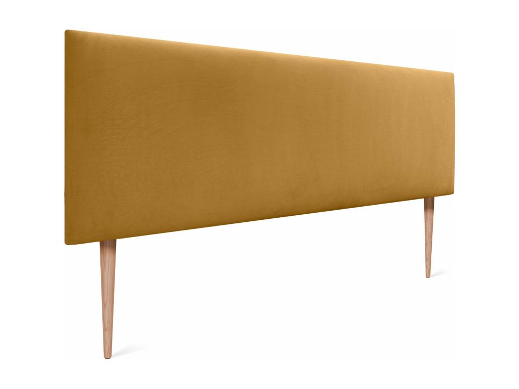 Yellow Velvet Bed, 150 x 115 cm