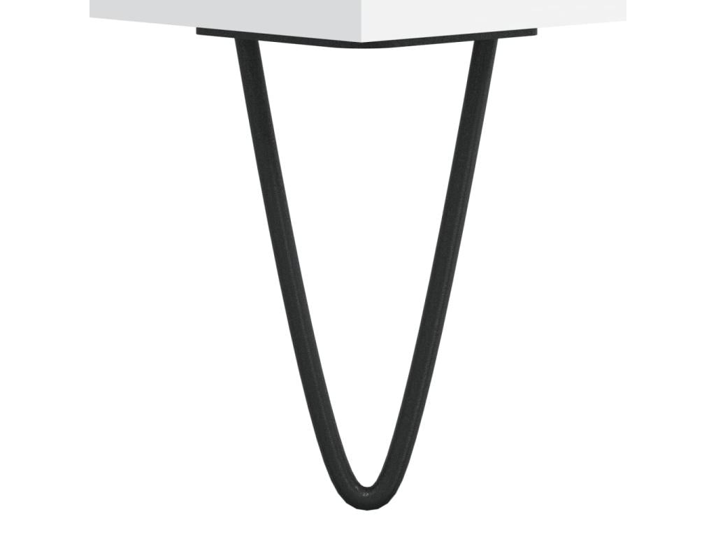 White Engineered Wood Sideboard, 57 x 35 x 90 cm