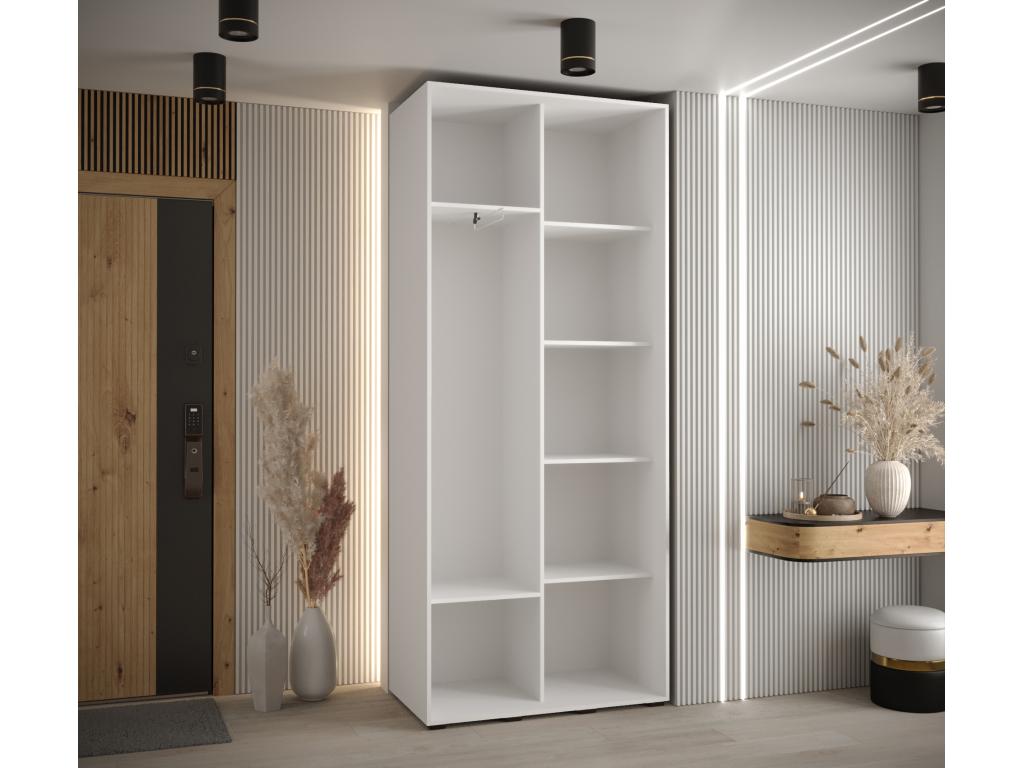 White Wardrobe, 100 x 45 x 235.2 cm