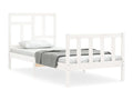 White Solid Wood Bed Frame