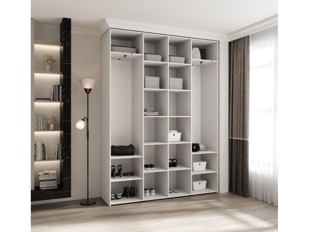 White Wardrobe, 180 x 40 x 245.5 cm