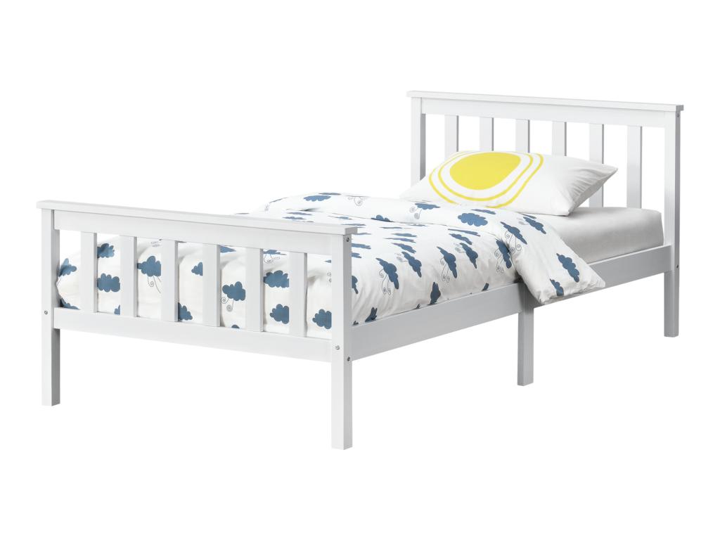 White Pine Wood Bed Frame, 100 x 200 cm