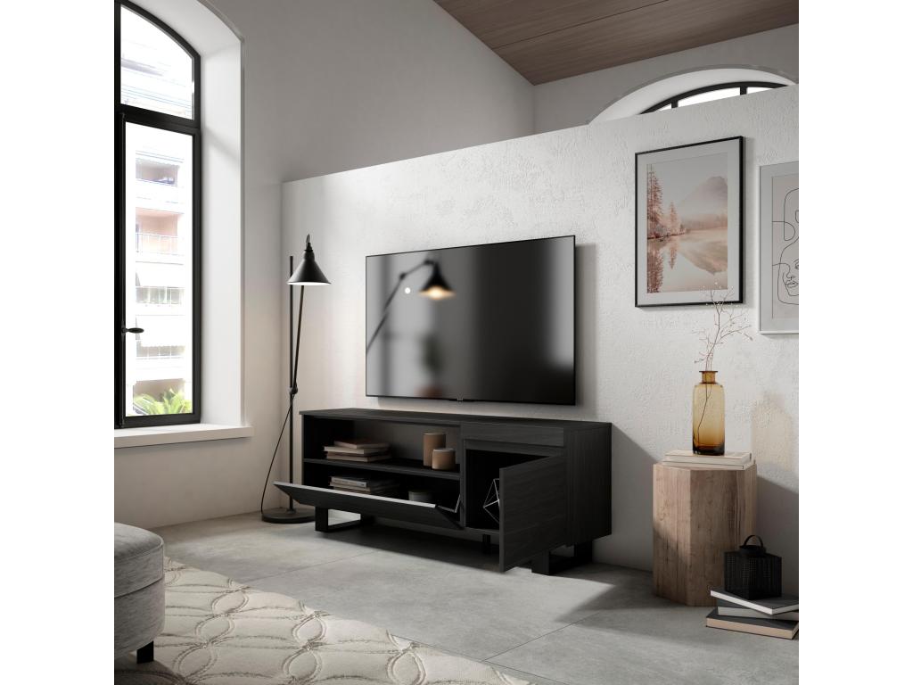 Black Bench, 150 x 57 x 35 cm