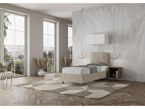Beige Bed, 80 x 200 cm