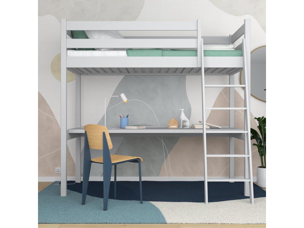 Gray Bed, 80 x 190 cm