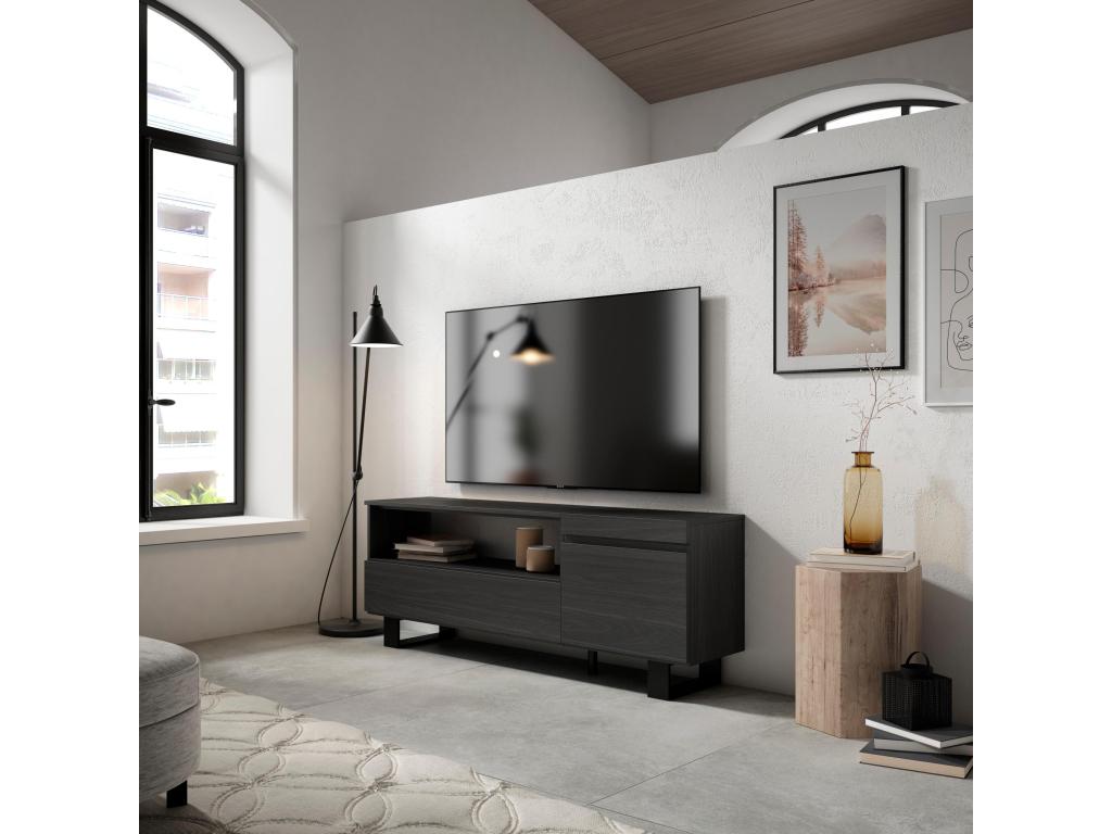 Black Bench, 150 x 57 x 35 cm