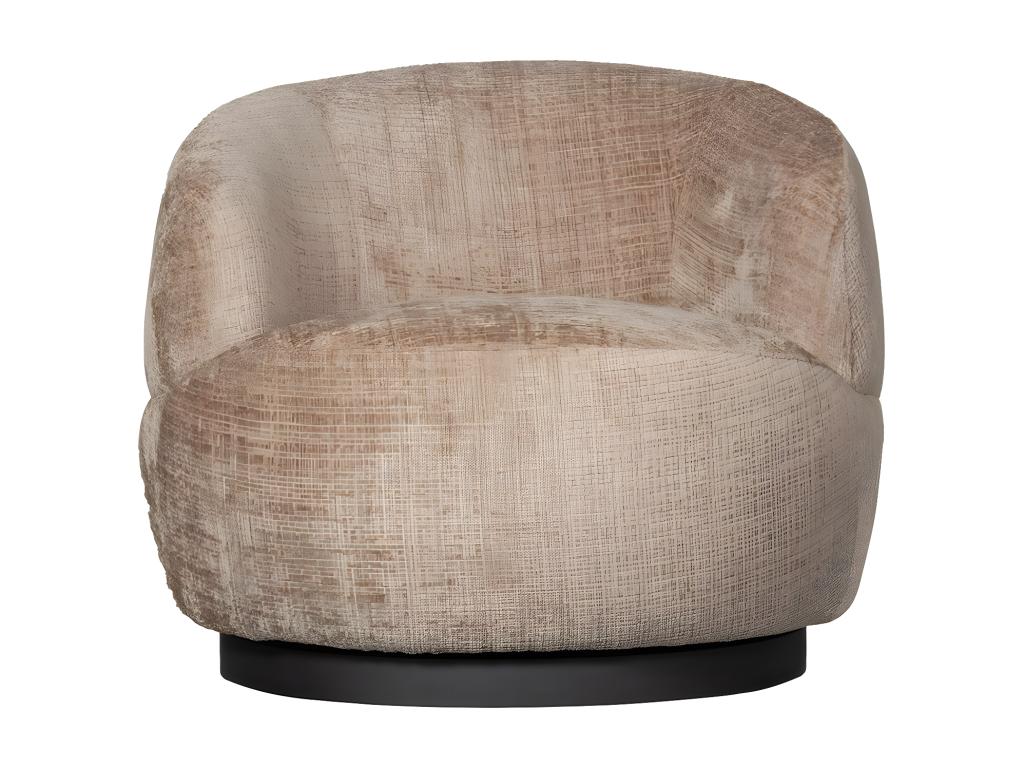 Beige Fabric Accent Chair
