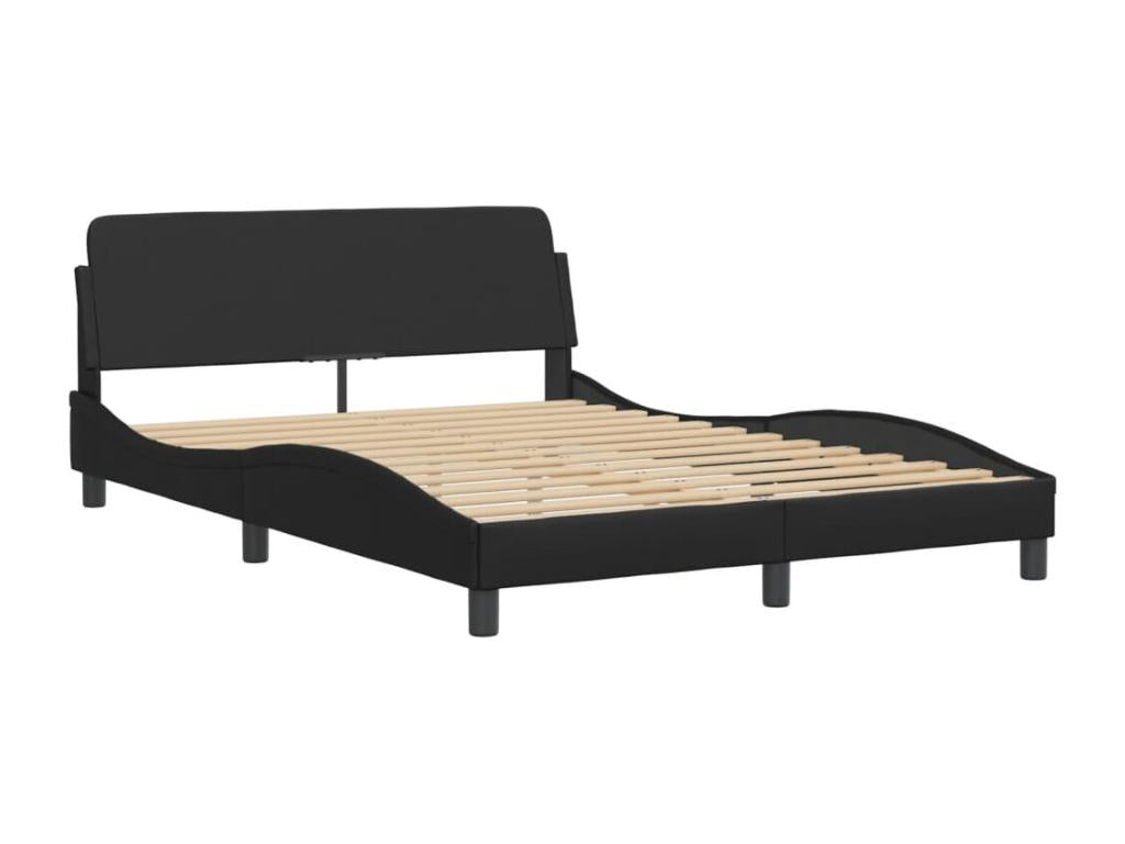 Black Faux Leather Mattress, 120 x 200 cm