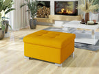 Yellow Ottoman, 41 x 68 x 70 cm
