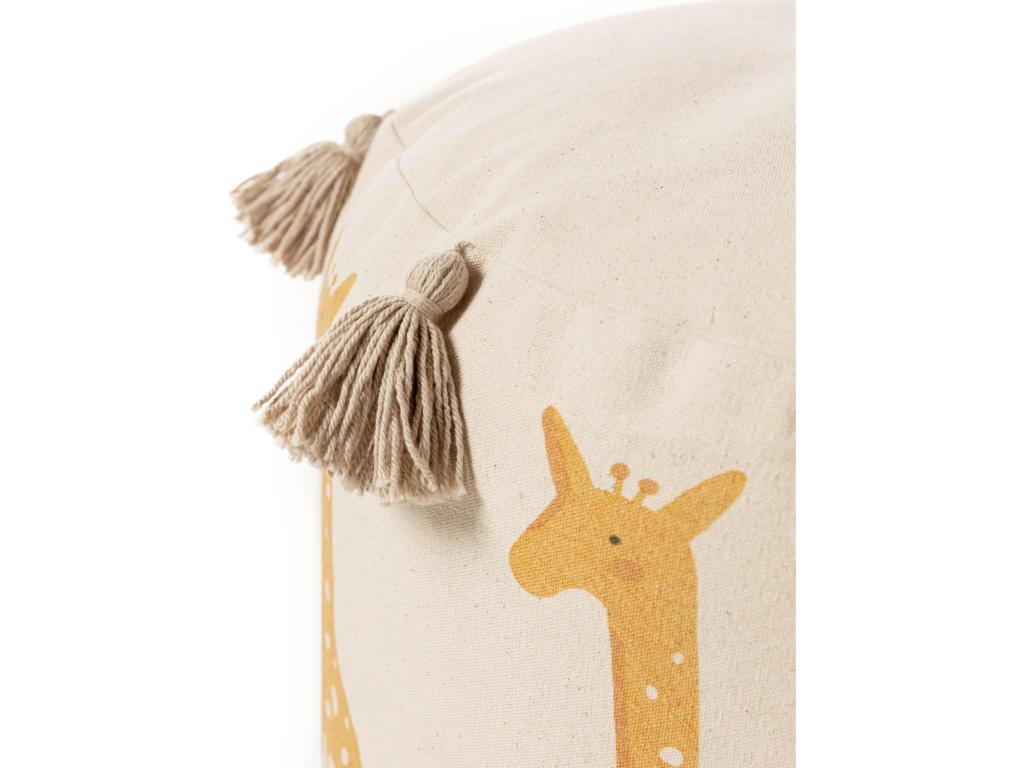 Yellow Ottoman, 45 x 45 x 25 cm