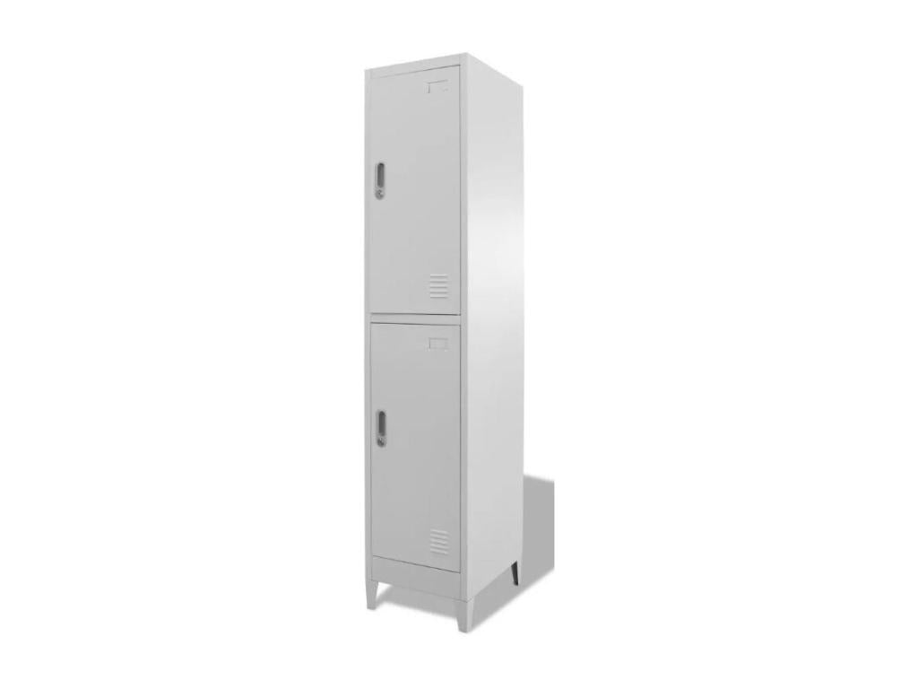 Gray Metal Wardrobe