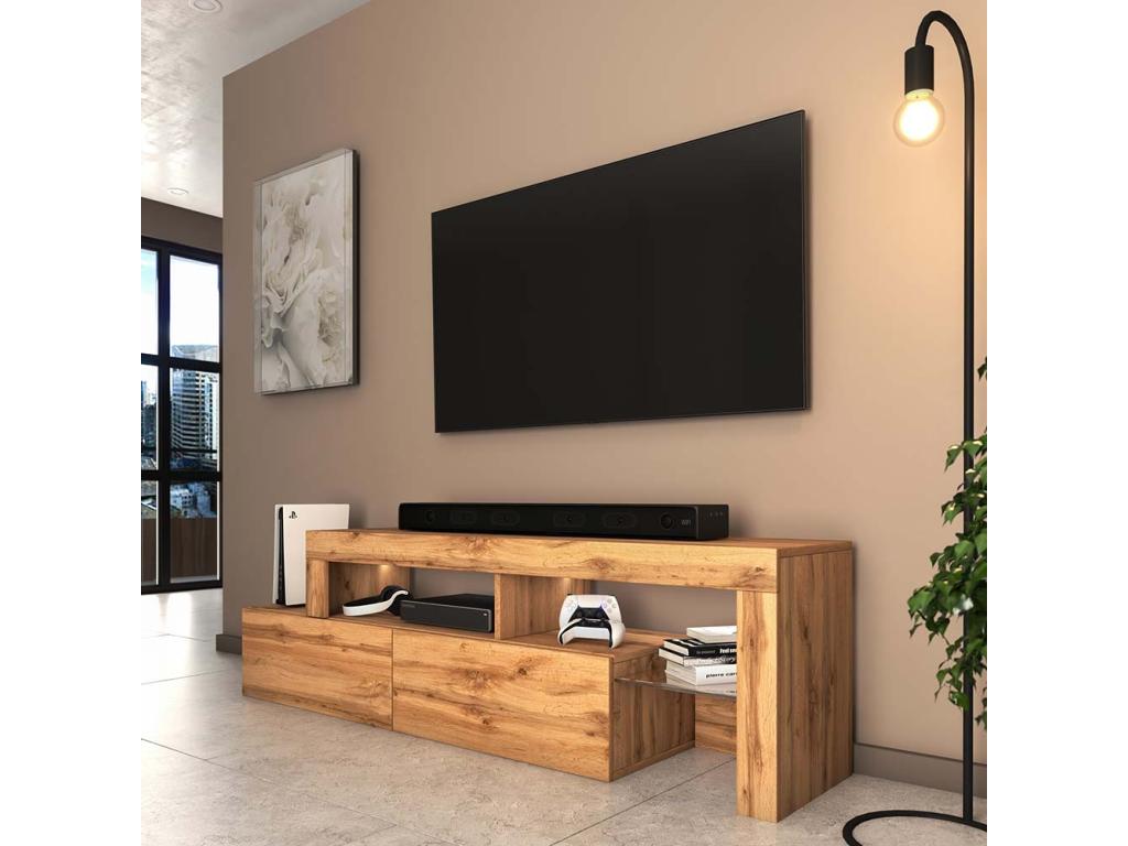 Oak Wood TV Stand