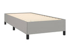 Gray Fabric Bed Frame, 90 x 190 cm