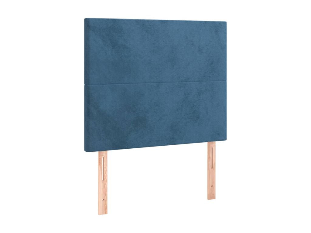 Blue Velvet Bed Frame, 90 x 200 cm