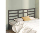 Gray Solid Wood Bed, 206 x 4 x 104 cm