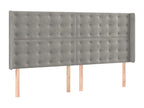 Gray Velvet Mattress, 200 x 200 cm