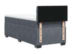 Gray Velvet Mattress, 80 x 200 cm