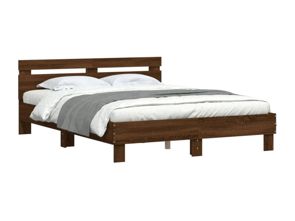 Brown Oak Wood Mattress, 140 x 200 cm