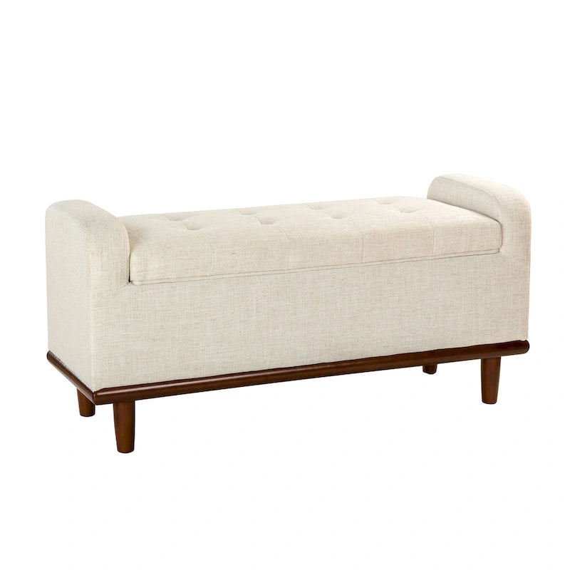 Bastian Upholstered Bench with Solid Wood Legs