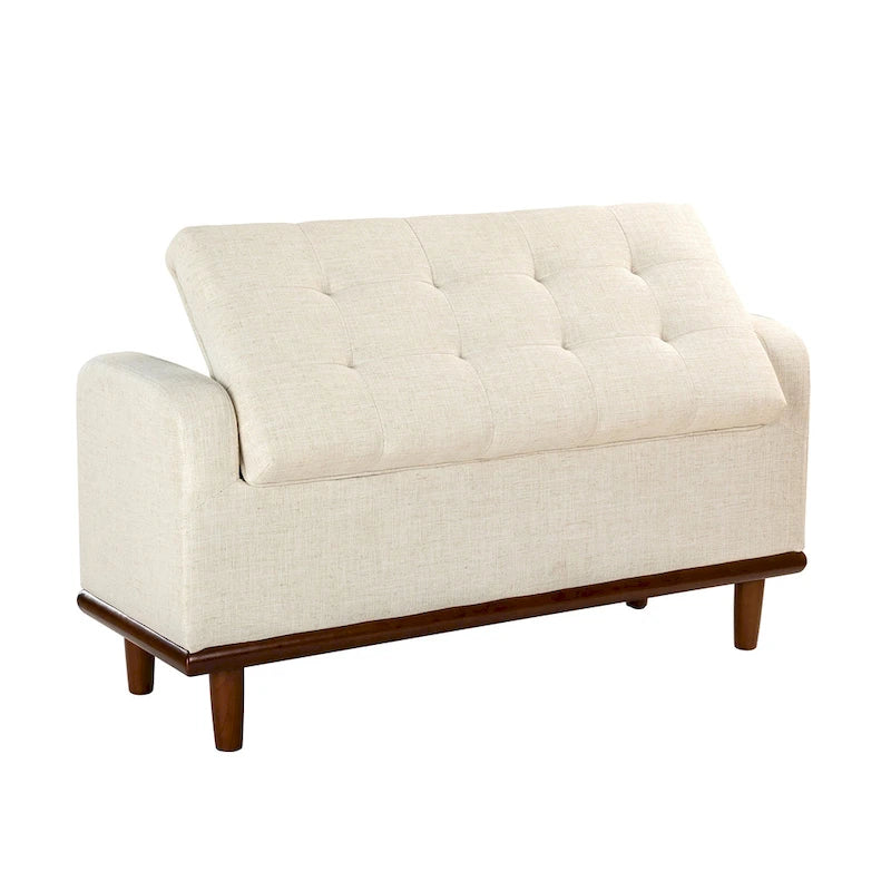 Bastian Upholstered Bench with Solid Wood Legs
