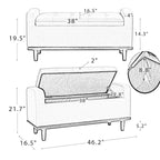 Bastian Upholstered Bench with Solid Wood Legs