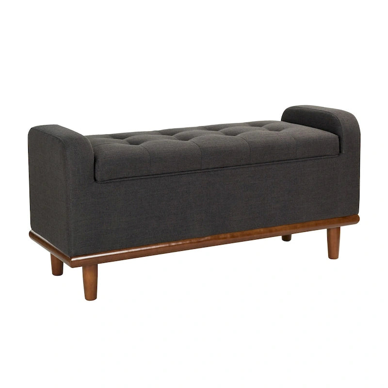 Bastian Upholstered Bench with Solid Wood Legs